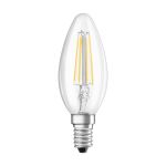 Ledvance Classic LED E14 Candela Filamento Chiara 4W 470lm - 827 Bianco Molto Caldo | Sostitua 40W