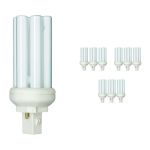 Confezione Multipack 10x Philips MASTER PL-T 18W - 830 Luce Calda | 2 Pin