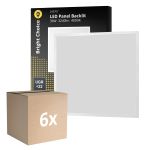 Confezione Multipack 6x Pannello a LED Backlit 36W 3240lm - 840 Bianco Freddo | 60x60cm - UGR <22