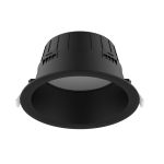 Noxion Downlight LED Hera Profondo Incasso Nero 9W 900lm - 827-840 CCT | 146mm - Ritaglio 120mm