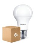 Confezione Multipack 6x Philips  CorePro LED Bulbo E27 Pera Ghiaccio 10W 1055lm - 827 Bianco Molto Caldo | Sostitutiva 75W