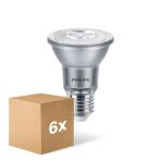 Confezione Multipack 6x Philips Master Value LED Bulbo Riflettore E27 PAR20 6W 515lm 25D - 930 Luce Calda -  | Miglior Resa Cromatica - Dimmerabile - Sostitutiva 50W