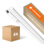 Confezione Multipack 4x Ledvance Reglette LED Linear Compact High Output 20W 2000lm - 830 Luce Calda -  | 120cm