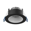 Noxion Faretti LED Ares Profondo Nero 6W 540lm 927-940 3CCT - con Inner Il Anello Bianca | Ritaglio 68mm