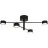 Nordlux Clyde Luce da soffitto 4-Rail Metallo Nero 14W 1100lm - 827 Bianco Molto Caldo | A 3 Livelli Dimmerabile