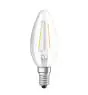 Osram Classic LED E14 Candela Filamento Chiara 3.3W 250lm - 827 Bianco Molto Caldo | Dimmerabile - Sostitutiva 25W