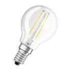 Osram Classic LED E14 Sferica Filamento Chiara 1.5W 136lm - 827 Bianco Molto Caldo | Sostitutiva 15W