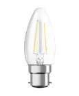 Ledvance Classic Performance LED Bulbo B22d Candela Filamento Chiara 2.5W 250lm - 827 Bianco Molto Caldo | Sostitutiva 25W