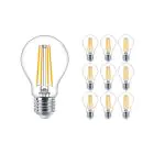 Confezione Multipack 10x Philips MASTER Value LED Bulbo E27 Pera Chiara 5.9W 806lm - 927 Bianco Molto Caldo | Miglior resa cromatica - Dimmerabile - Sostitutiva 60W
